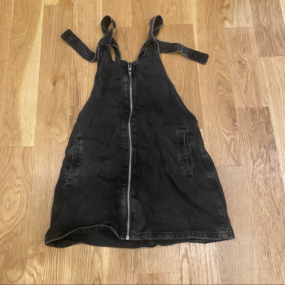 Zara Trafaluc denim black skirt overalls - Picture 2 of 9
